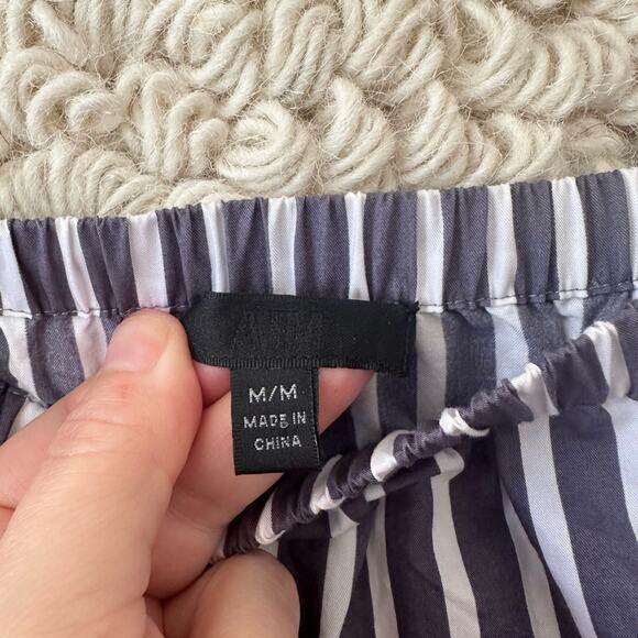 ATM Striped Cotton Poplin Tent Dress - Picture 3 of 8